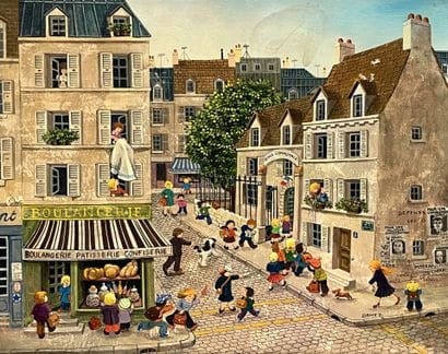 Sophie DAMEZ (XX)
On the way to school
Oil...