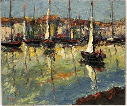 Antoine BOGEY (1943)
Marseille, The Old Port
Oil...
