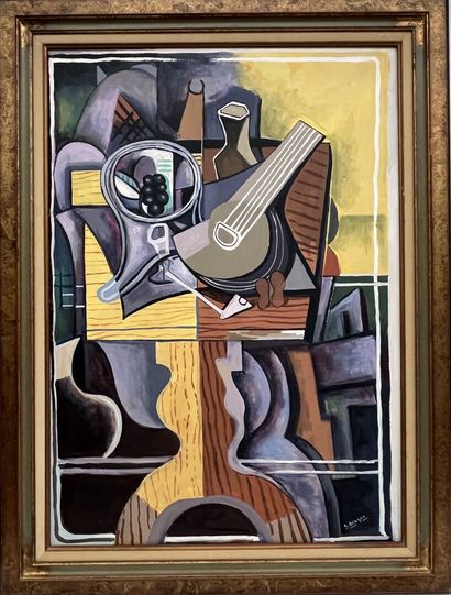 after Georges BRAQUE
Cubic composition
Dondé...