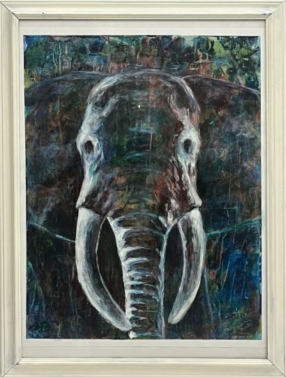 SYLB
Portrait of an elephant 
Watercolor...