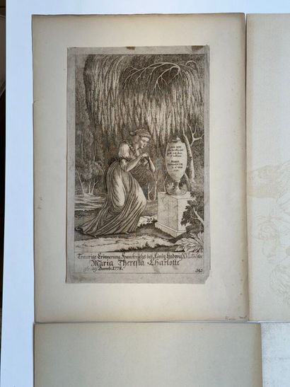 Set of eight seditious engravings including...
