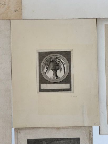 Set of eight seditious engravings including...