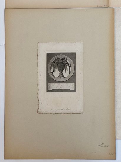 Set of eight seditious engravings including...