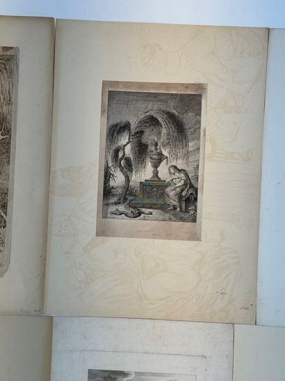 Set of eight seditious engravings including...