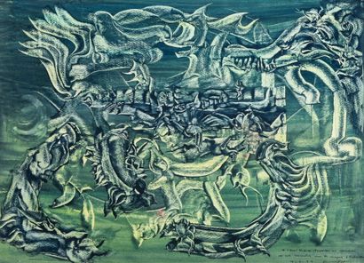 Adrien DAX (1913-1979)
Composition, 1954
Ink...