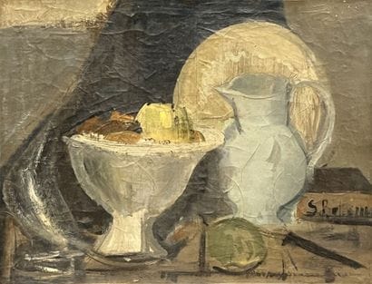 CUBIST SCHOOL
Still life with fruit bowl...
