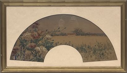 Marie Désiré BOURGOIN (1839-1912)
Fan with...