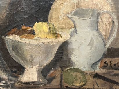 CUBIST SCHOOL
Still life with fruit bowl...