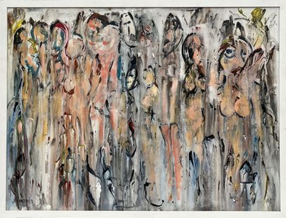 Jean SANDRES (XX-XXIth)
Women
Acrylic on...
