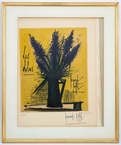 Bernard BUFFET (1928-1999) 
Les Lilas
Lithographie...