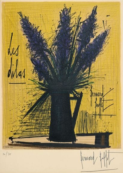 Bernard BUFFET (1928-1999) 
Les Lilas
Lithographie...