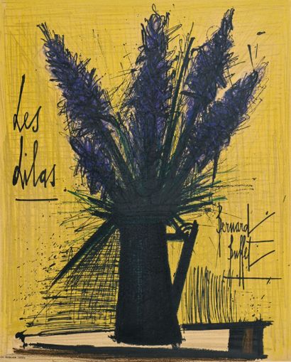 Bernard BUFFET (1928-1999) 
Les Lilas
Lithographie...