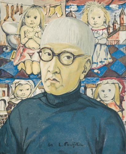 Léonard-Tsuguharu FOUJITA (1886-1968)
Autoportrait,...