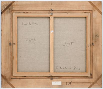 Eugène BABOULENE (1905-1994)
Après le feu
Huile...