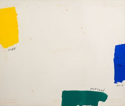 Angel ALONSO (1923-1994)
Aube - Nuit - Partagé,...