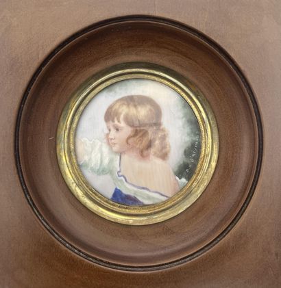 Ensemble de cinq miniatures diverses XIXe,...