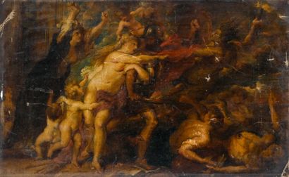 D'après RUBENS
Les horreurs de la guerre
Huile...