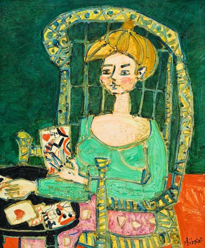 Paul AIZPIRI (1919-2016)
La cartomancienne
Huile...