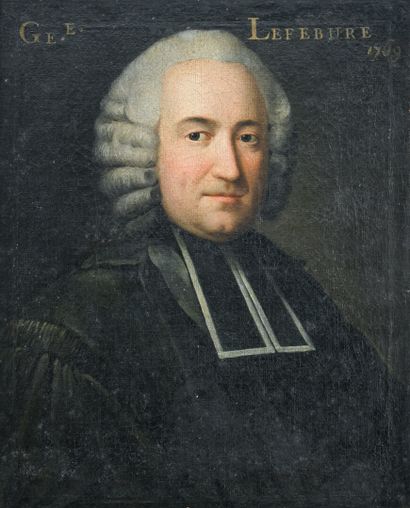 ECOLE FRANCAISE XVIIIe
Portrait d'un avocat...