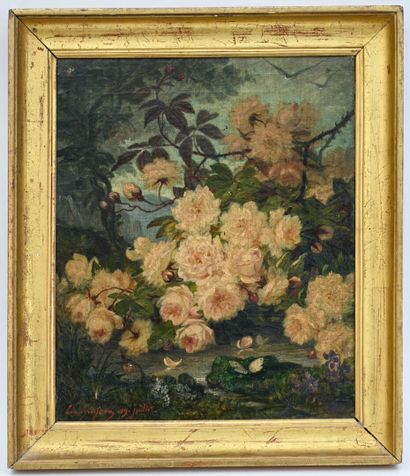 Léon ROUSSEAU (1829-1881)
Nature morte aux...