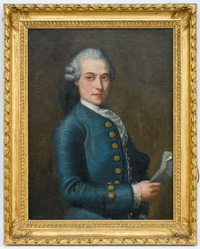 ECOLE FRANCAISE FIN XVIIIe
Portrait d'homme...