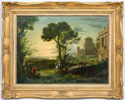 Eugène BLASSET (XIXe-XXe)
Ruines animées
Huile...