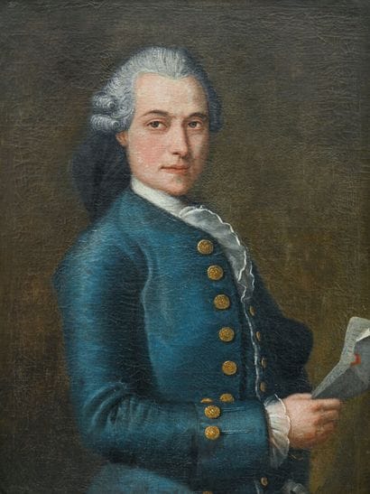 ECOLE FRANCAISE FIN XVIIIe
Portrait d'homme...