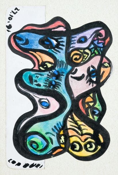 CONTEMPORARY SCHOOL
The Eyes
Felt pen and...