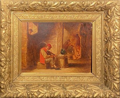 André CROCHEPIERRE (1860-1937) after TENIERS
Genre...
