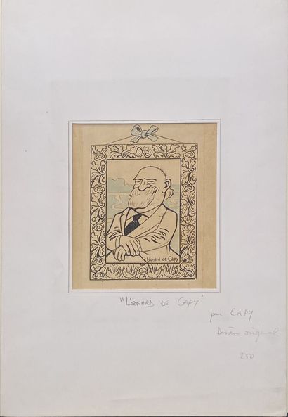 Leonardo de CAPY (?)
Self-portrait in a frame
Ink...