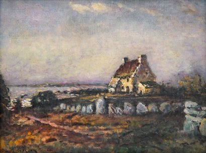 Léon DUVAL-GOZLAN (1853-1941)
Breton cottage
Oil...