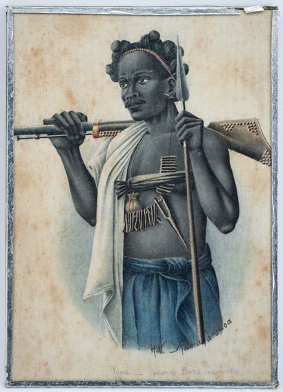 MALGACHE SCHOOL, early 20th century - HW....