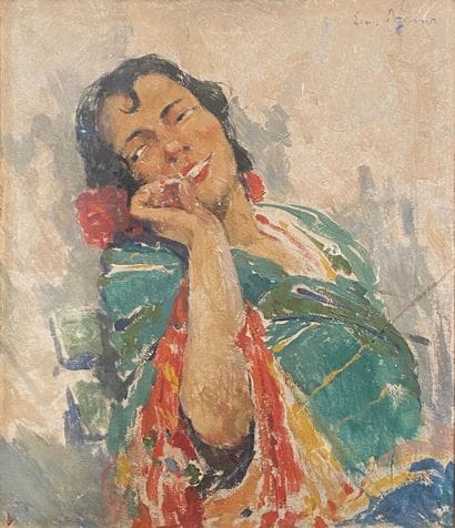 Louis AZEMA (1876-1963)
Portrait of a Gypsy...