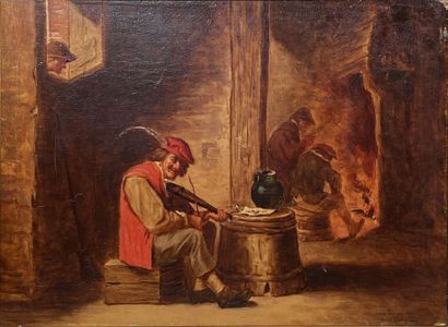 André CROCHEPIERRE (1860-1937) after TENIERS
Genre...
