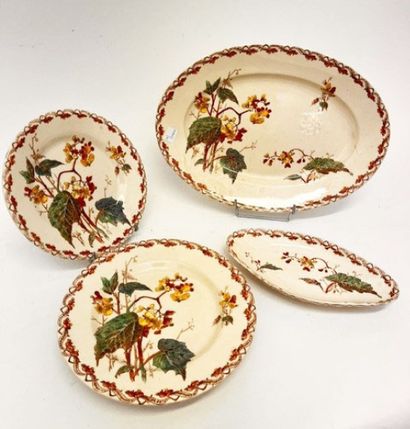 GIEN 
Begonia
Fine earthenware service set...