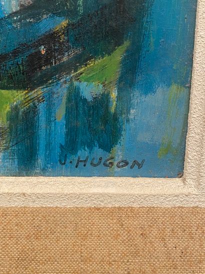 Jean HUGON (1919-1990)
Cabanes à l'étang
Oil...