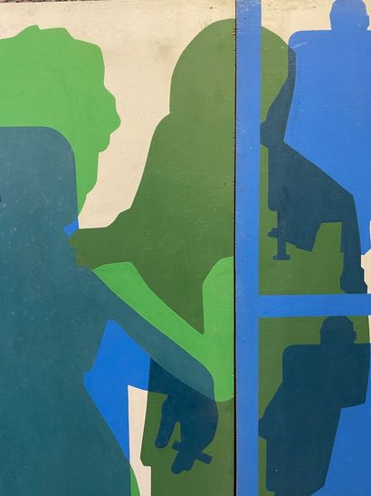 Philippe CARRE (1930-2022)
Men-women
Triptych
Acrylic...