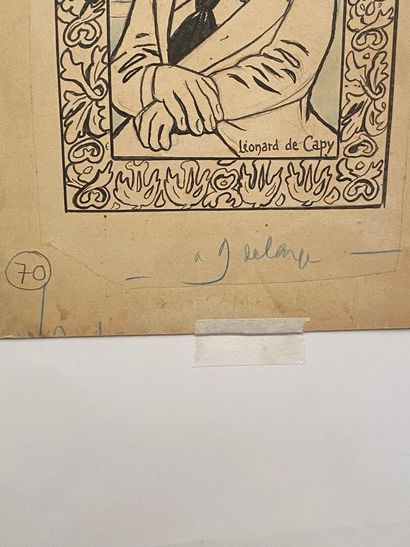 Leonardo de CAPY (?)
Self-portrait in a frame
Ink...