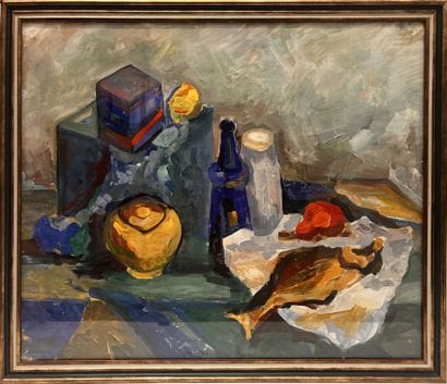 RUSSIAN SCHOOL, 2003
Still life
Oil on paper...