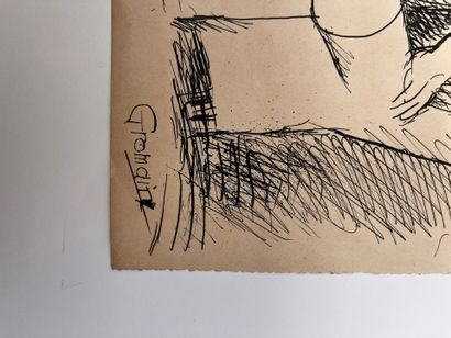 Marcel GROMAIRE (1892-1971)
Nude in an armchair
Ink...