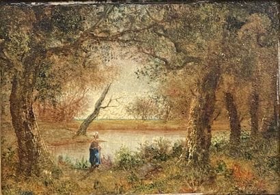 René GOURDON (1855-?)
Peasant woman at the...