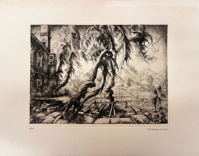 Erik DESMAZIERES (1948)
Garden in Italy
Etching...