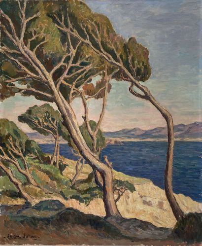 Jean JULIEN (1888-1974)
Pines in Sanary 
Oil...