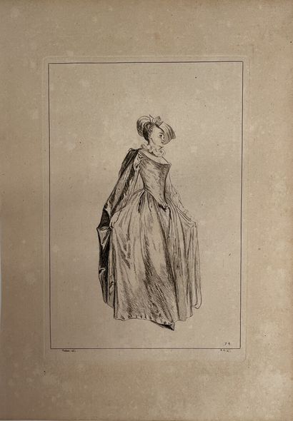 after Antoine WATTEAU (1684-1721), engraved...