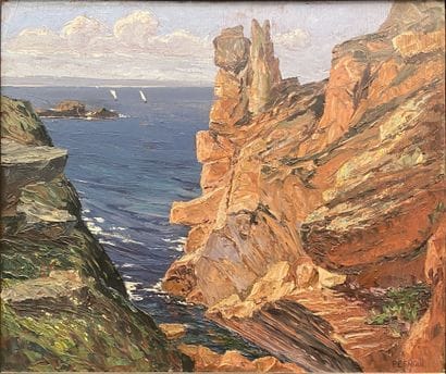 Paul ESNOUL (1882-1960)
Sailboats on the...
