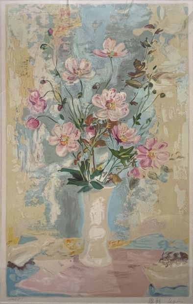 LE PHO (1907-2001)
bouquet de fleurs
Lithograph...