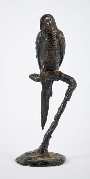 Gilles BLAZY (1963-2021)
Perched parrot.
Lost-wax...