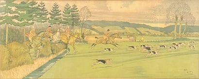 Harry ELIOTT (1882-1959)
Hunting
Print signed...