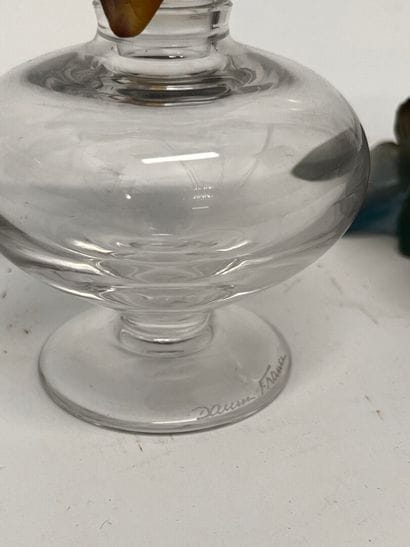 DAUM FRANCE
Vase soliflore and bottle with...