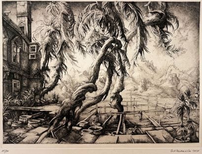 Erik DESMAZIERES (1948)
Garden in Italy
Etching...